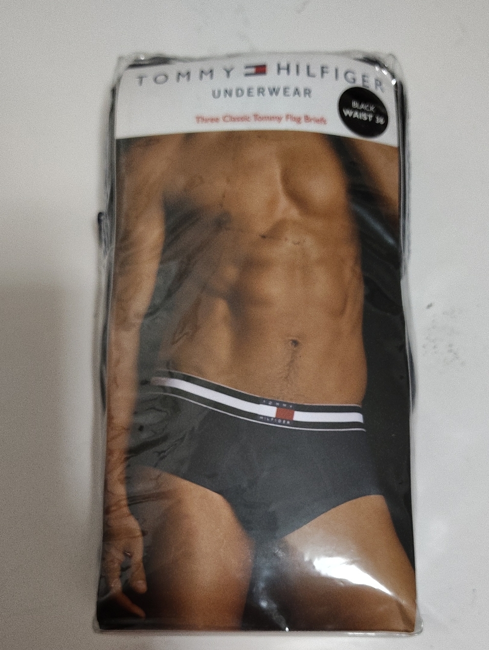 Tommy Hilfiger Black Men's Briefs Underwear - Vintage 2005 - 3 Pack - Size 36